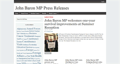 Desktop Screenshot of pressreleases.johnbaron.co.uk